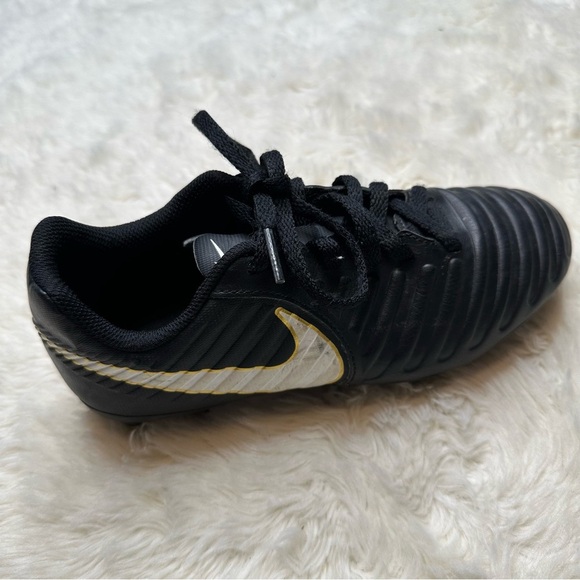 Nike Tiempo Rio 4 Cleats Black & White Size 1 - Picture 8 of 16